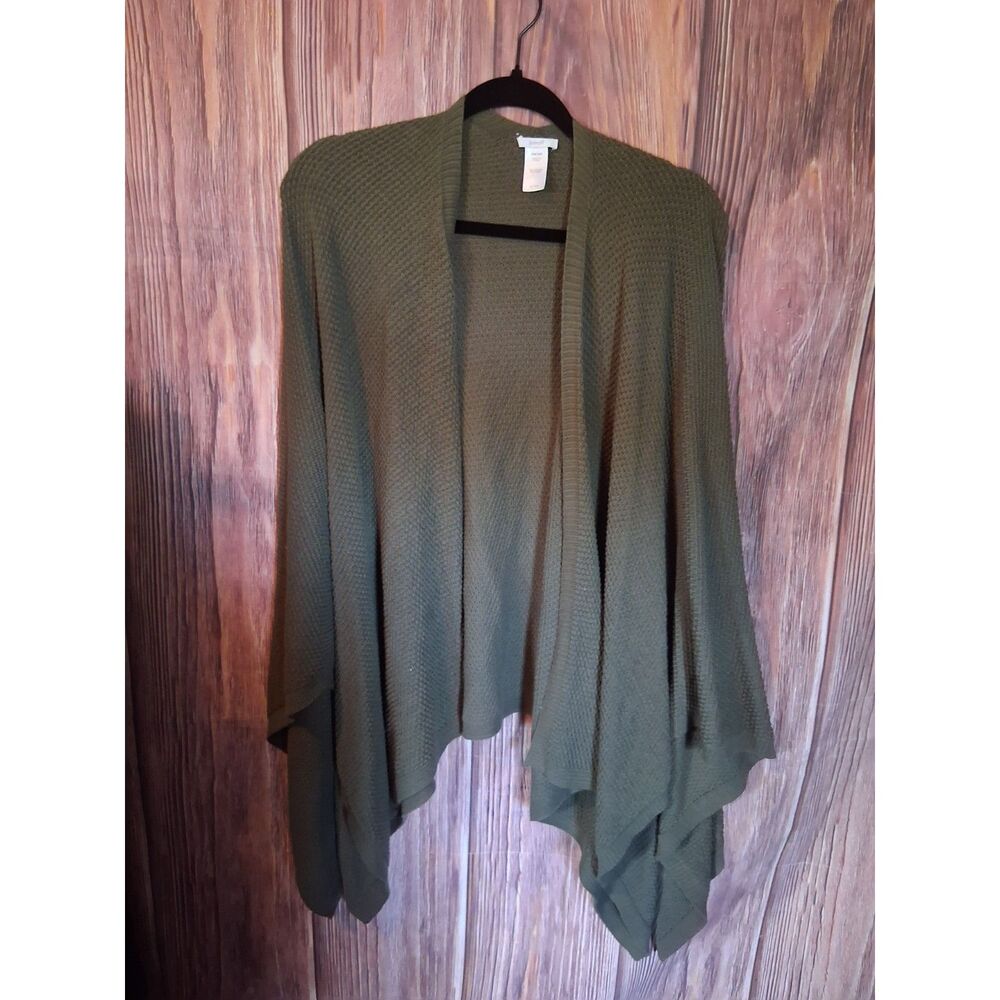 Purejill green knit cardian one size
